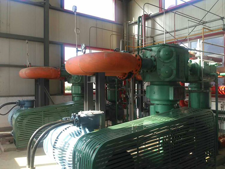 河北華棟化工氯化氫和氯甲烷壓縮機(jī)現(xiàn)場(chǎng)